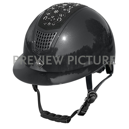 FairPlay Ridehjelm med bred skygge. Model Shiny Chic