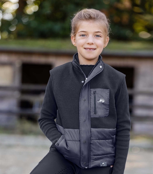 ELT Kids Quilted Vest. Model Lucky Milu